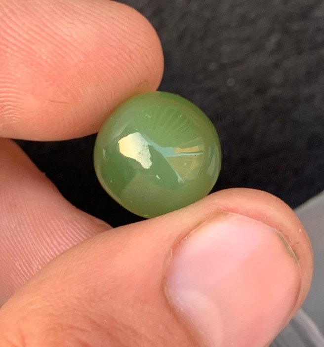 9.05 ct Dim12.1*12*7.2mm top quality natural nephrite loose gemstone from Pakist
