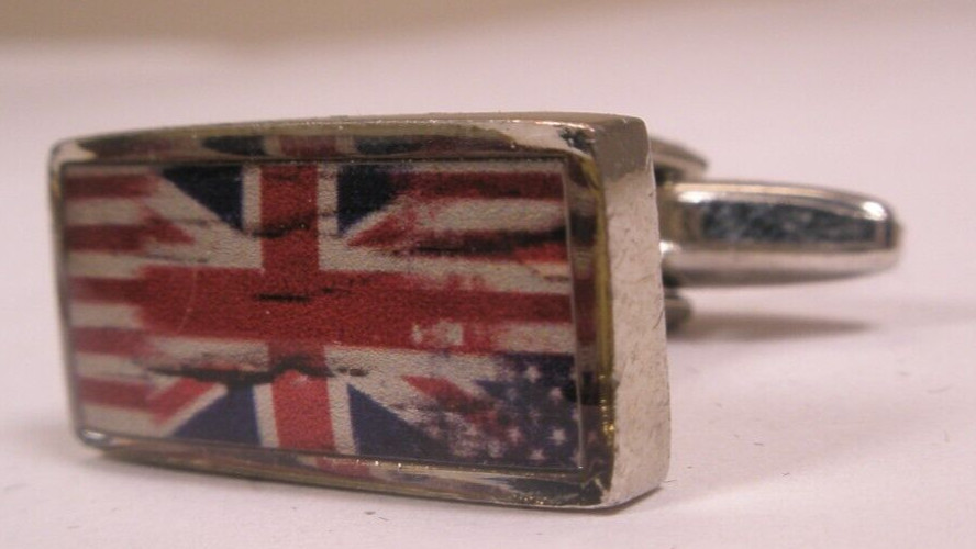 UK United Kingdom Flag Jack SINGLE MODERN Cuff Link replace lost/broken zi17