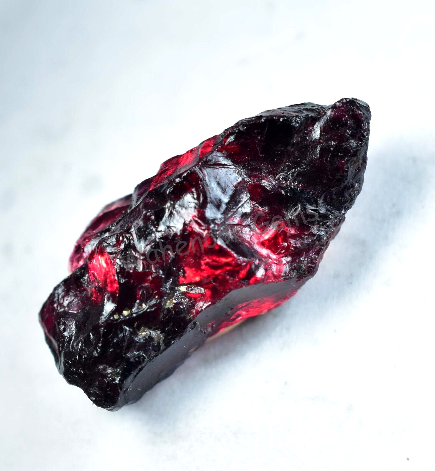 50.95 Ct Natural Red Brown Painite Rough Facet Top Quality Mogok AGL Certified