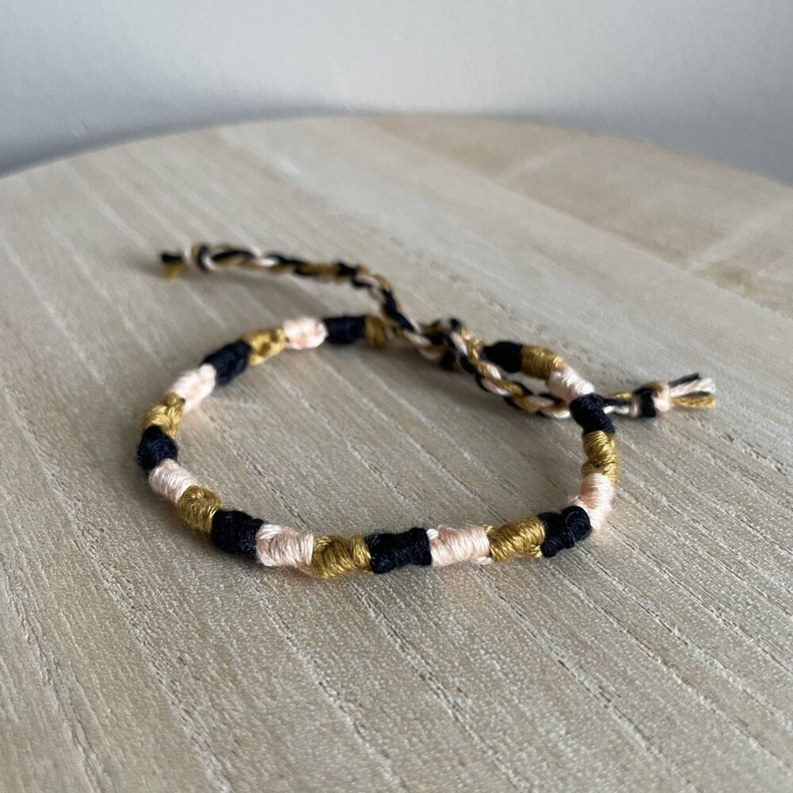 Ira Bracelet, anklet, trendy, comfortable, tie, embroidery thread, woven, gift,