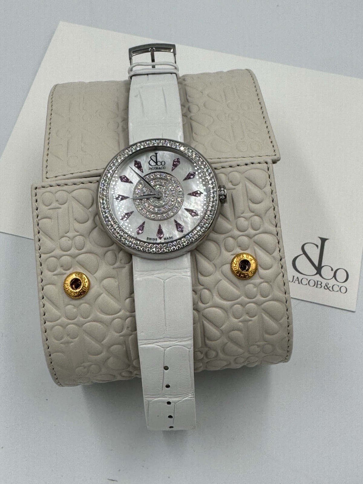 Jacob & Co. Brilliant Saphire 44mm Double Diamond Bezel Watch Box only 999 made