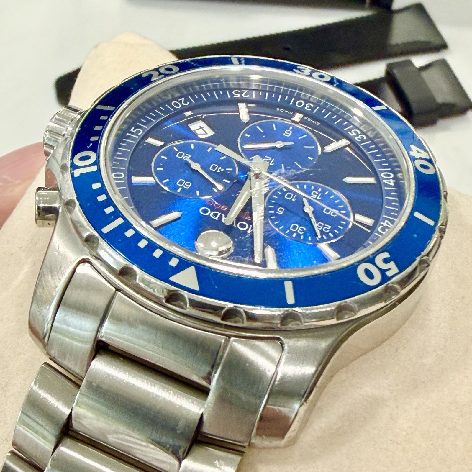 Movado Series 800 Men’s Stainless Steel Quartz Chronograph Watch 2600141