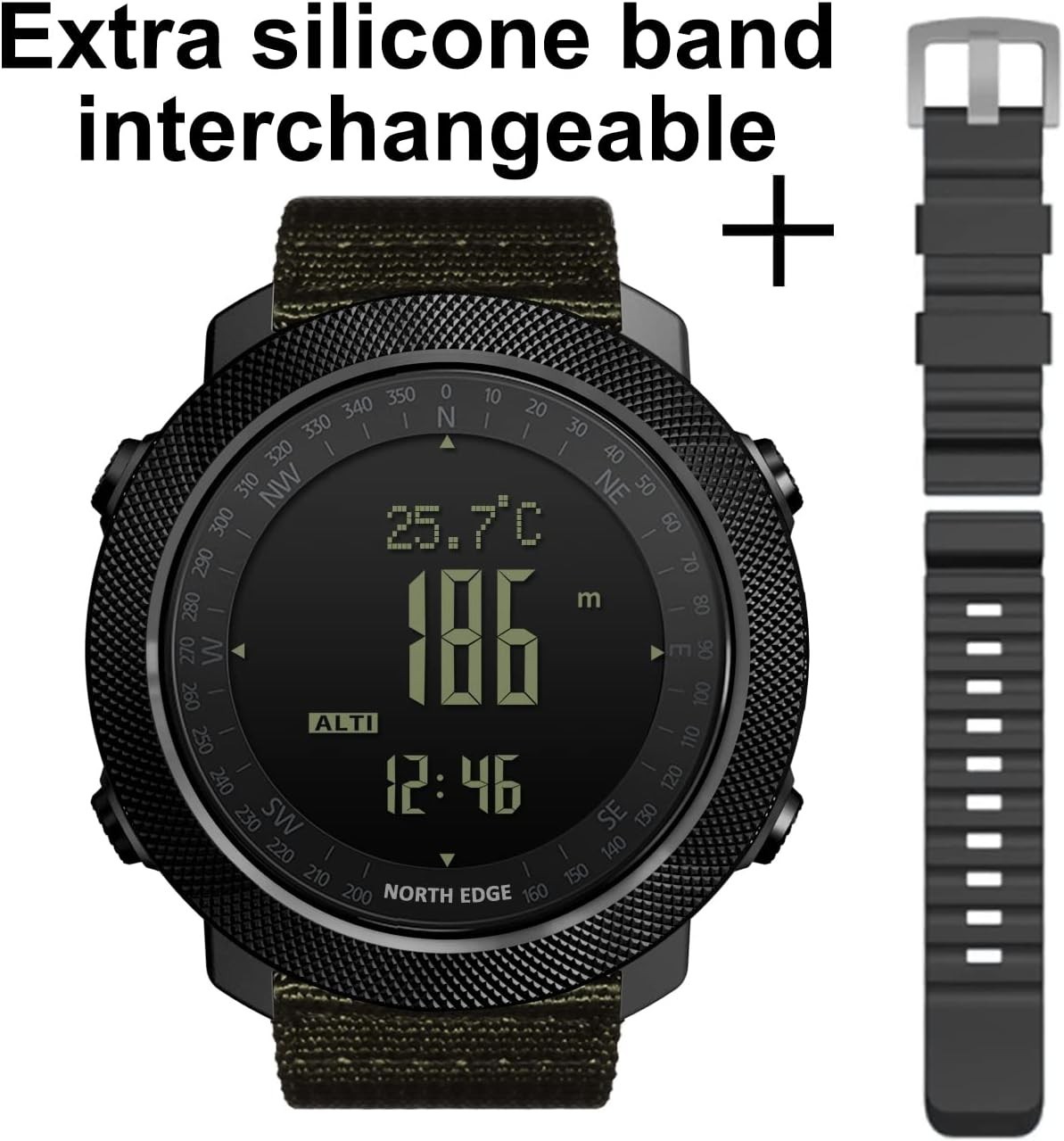 Apache Tactical Digital Sports Watch for Men – Waterproof, Pedometer, Calorie…