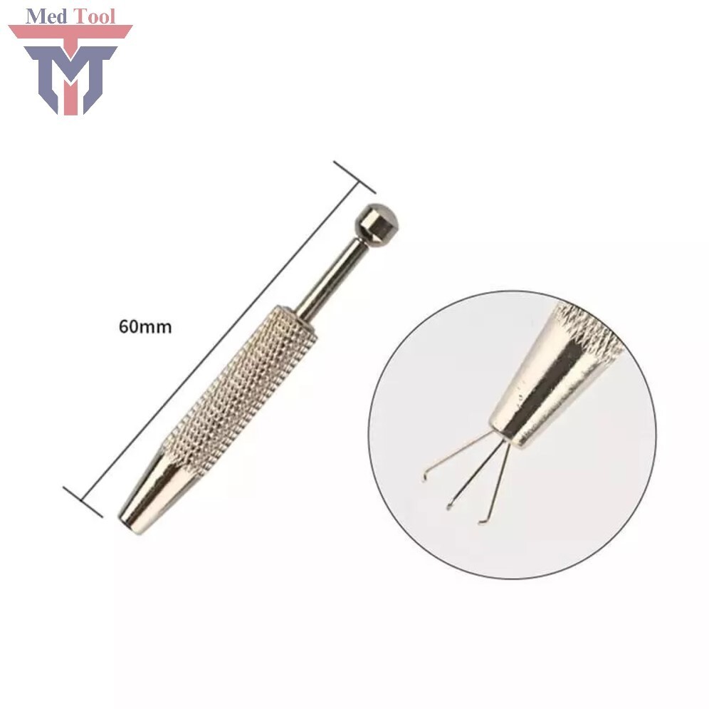New 4 Prong Diamond Gem Tweezers Parts Beads Pick-up Tool Holder