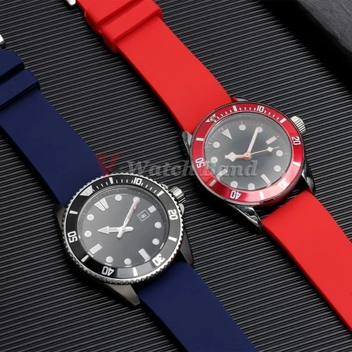 Universal Silicone Watch Band 18mm 20mm 22mm 24mm Quick Release Rubber Strap
