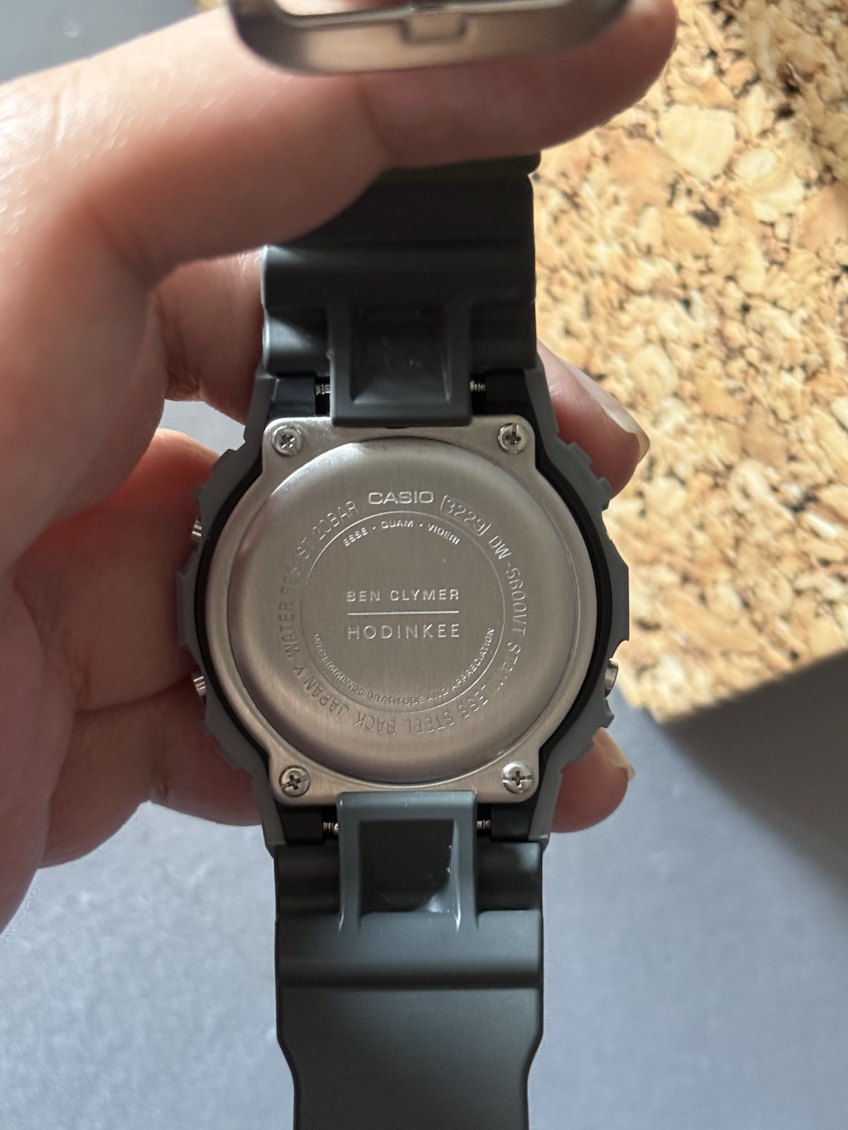 Casio G-SHOCK DW-5600VT Ben Clymer Hodinkee Digital Gray/Green Resin – Pre Owned