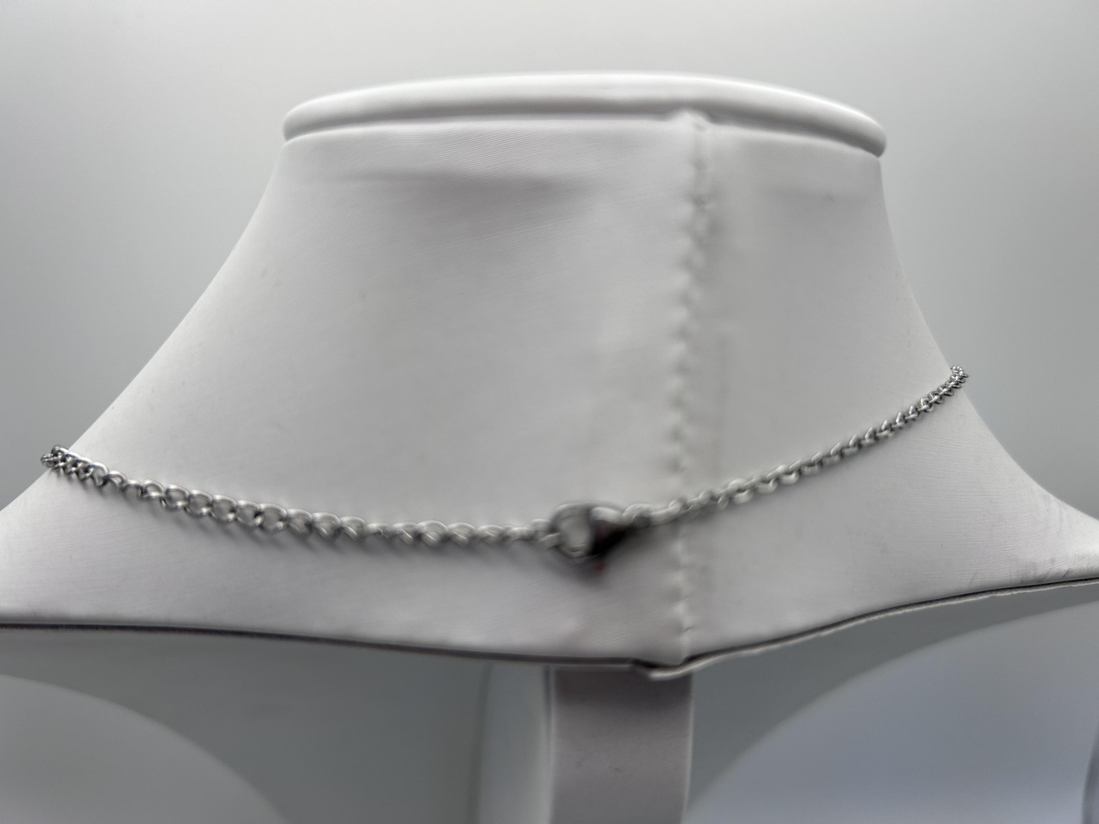 Necklace Silver Tone 1996 Year Pendant Chain Lobster Clasp Minimalist Fashion