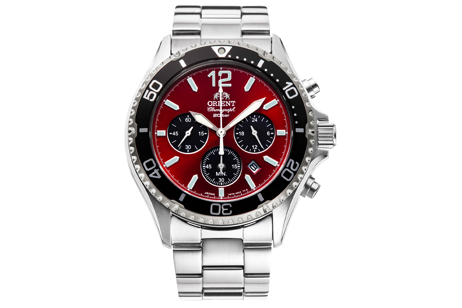 Orient Solar Quartz Panda Chronograph RA-TX0207R10B RA-TX0207R