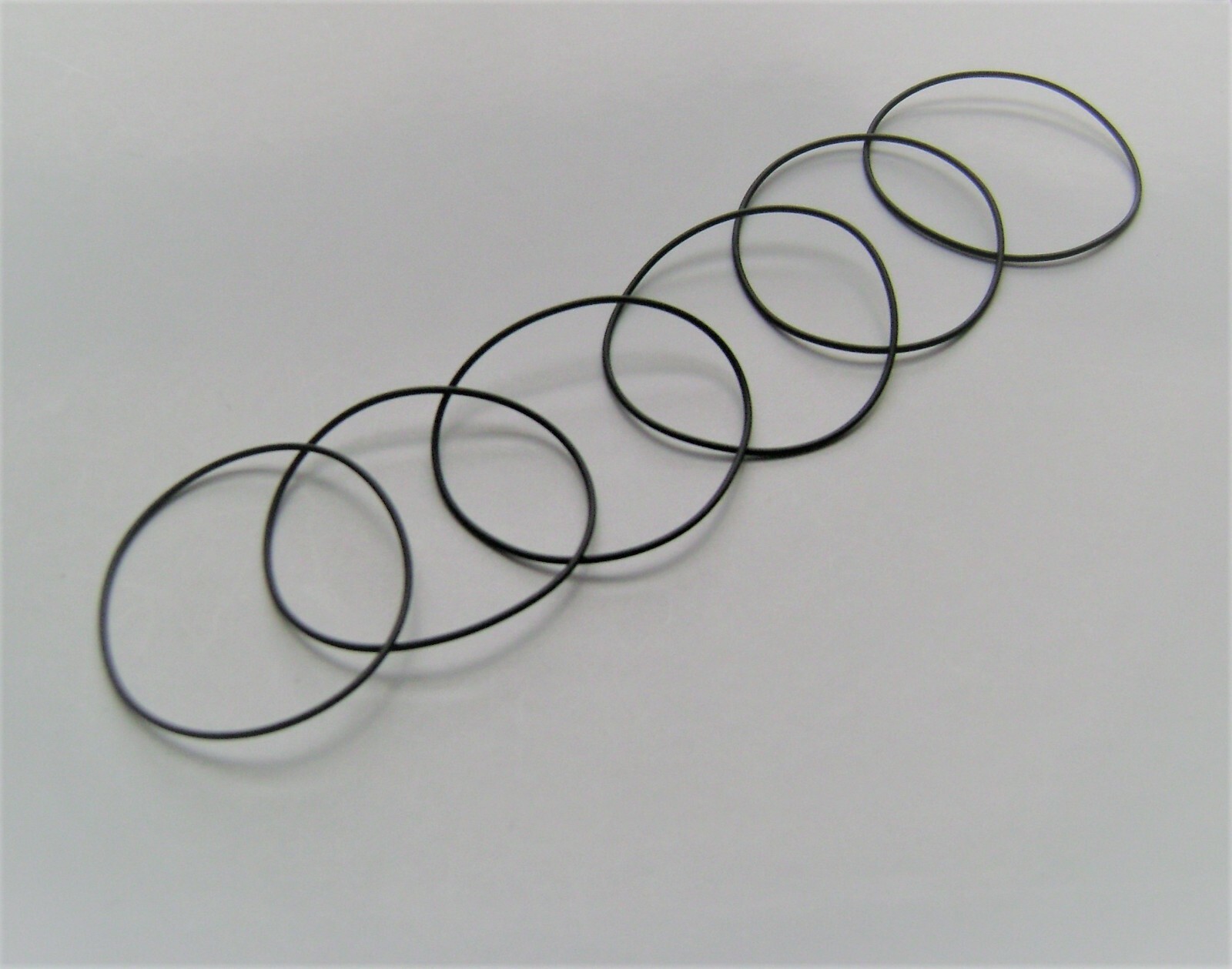 Watch gasket waterproof o ring thickness 0.8mm diameters 17.0 to 51.8mm x 6 pcs.