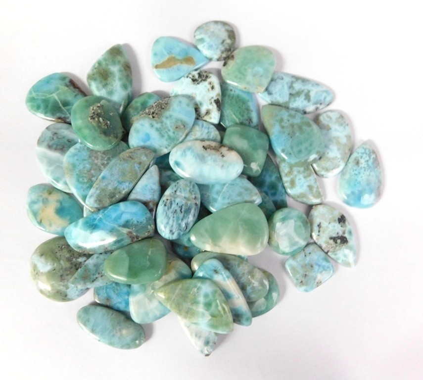 Natural Larimar Loose gemstones For Jewelry Making Wholesale Lot 71248
