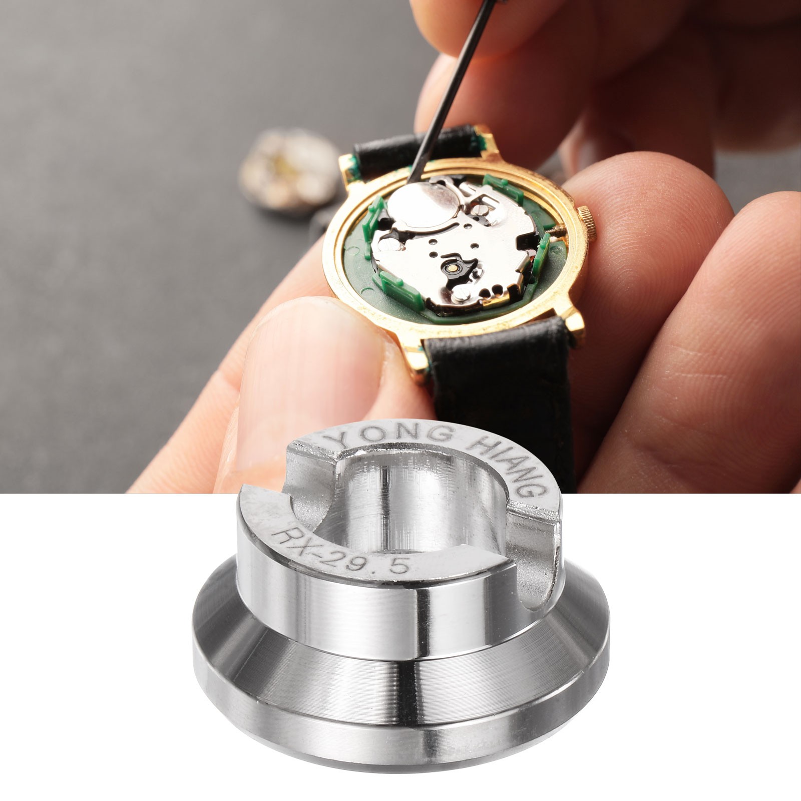 5537 Watch Case Opener Dies 29.5mm Alloy Steel Watch Back Remover Silver New