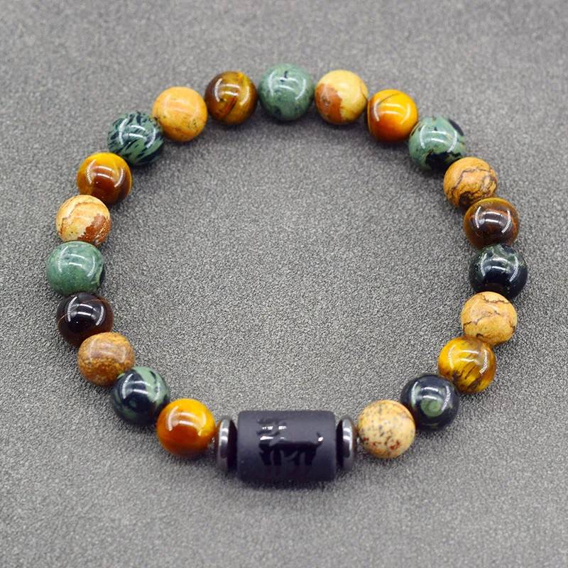 Zodiac Sign Bracelet 12 Constellation Gemini Virgo Libra Friendship Men Jewelry