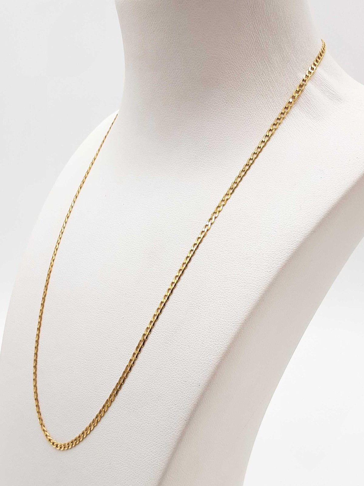 14k Yellow Gold 3.9g Curb Chain Necklace 18 In Do0226lixde