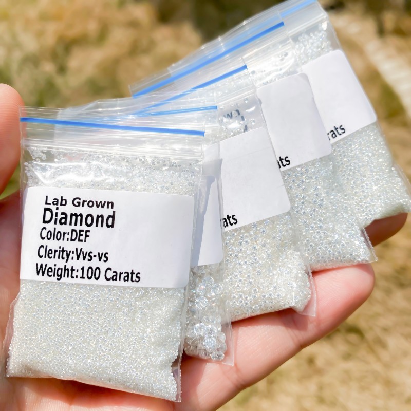 D VVS/VS Melee Lab Grown Diamonds 0.8mm ~ 3.9mm HPHT Full Cut Loose Diamond Gems