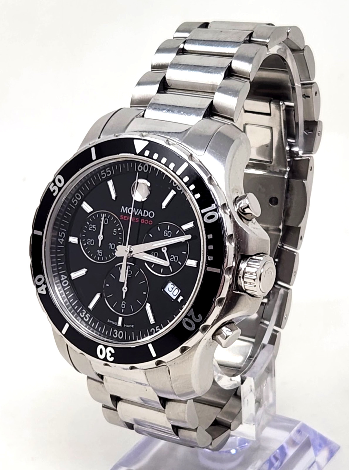 Movado Series 800 Quartz 14.1.27.1426 Chronograph 42mm Diver Watch