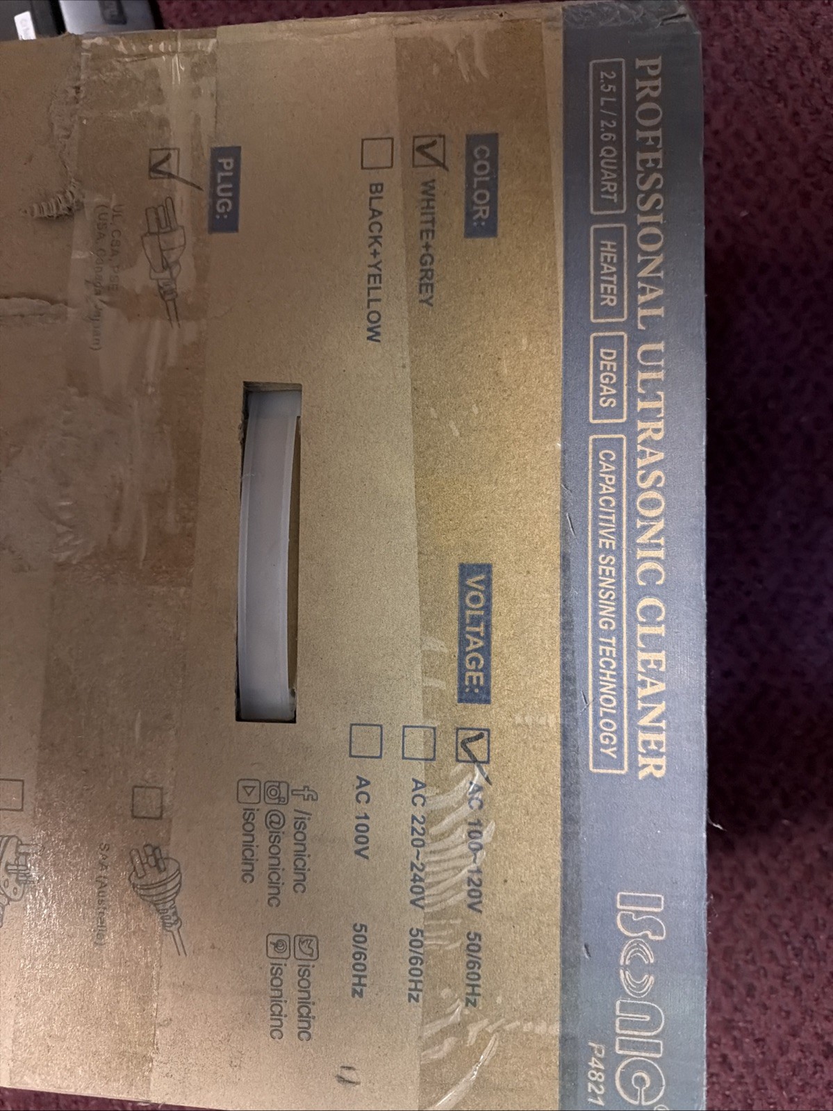 Isonic Professional Ultrasonic Cleaner P4821