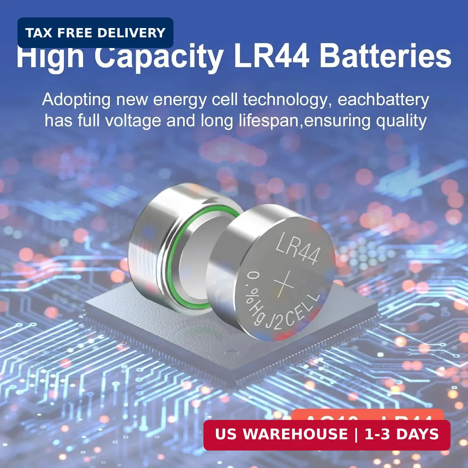 25x LR44 AG13 A76 357 303 Button Cell Battery for Watch Calculator Toys 1.5V