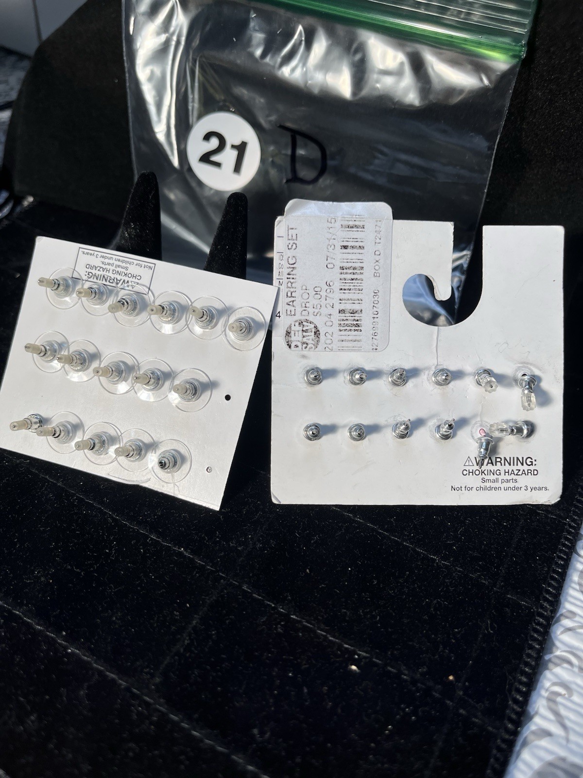 14 Pairs Of Stud Earrings
