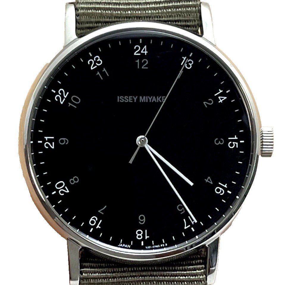 Seiko Issey Miyake f Ichiro Iwasaki NYAJ004 Quartz Japan 24 Hour Dial Watch#B901