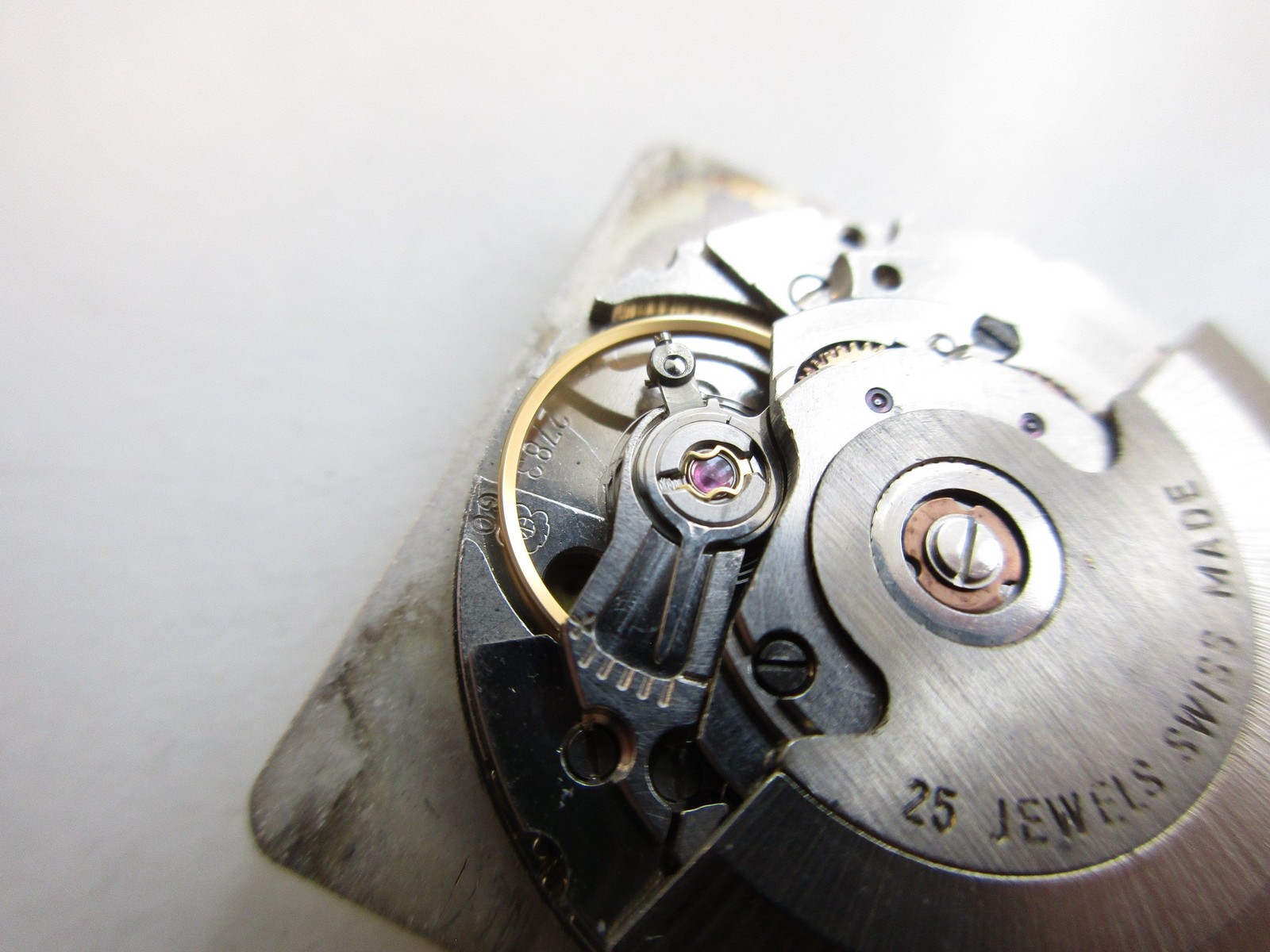 ETA cal. 2783 Swiss automatic watch movement & dial – white date at 6 – running