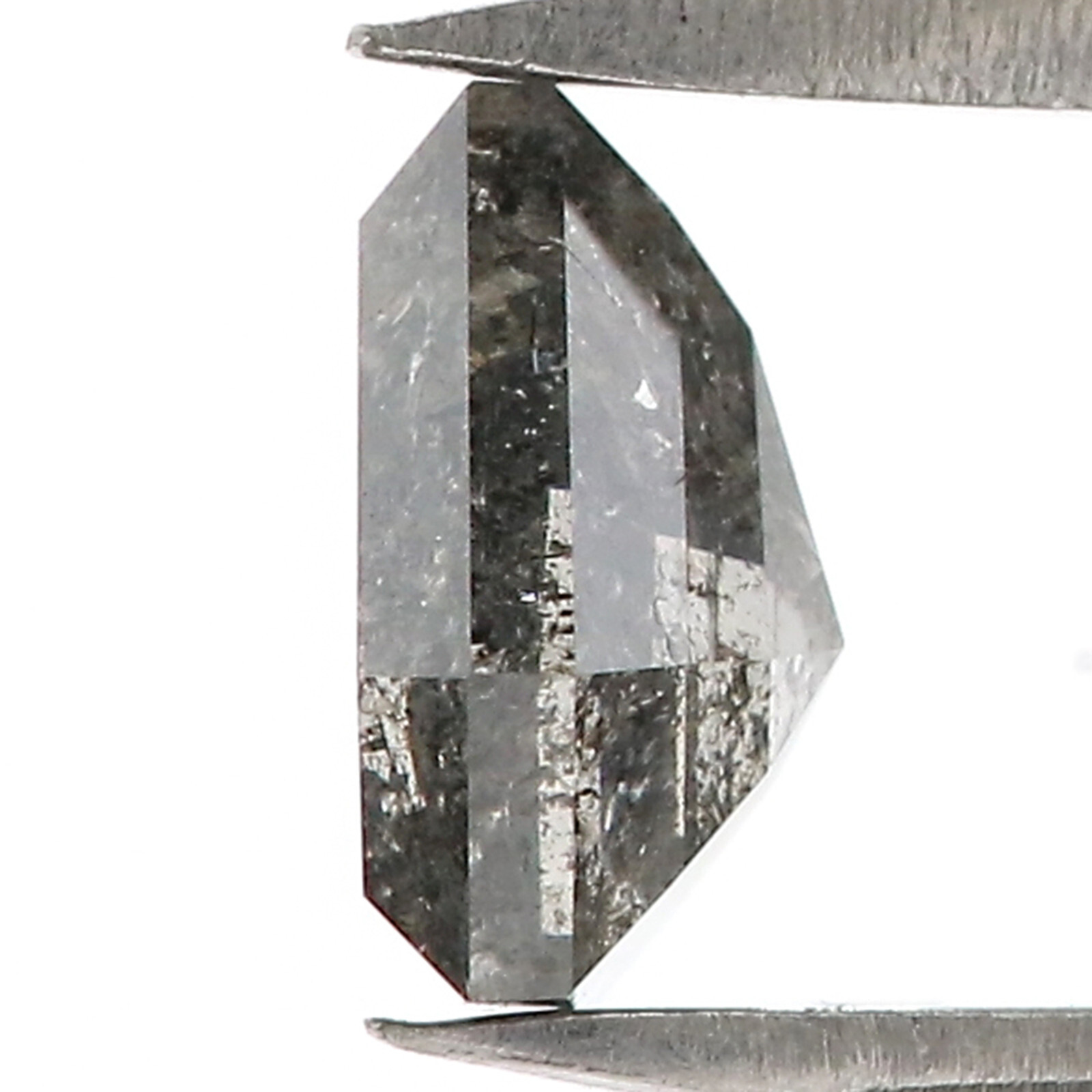 0.87 CT Natural Loose Coffin Cut Diamond 6.40 MM Salt And Pepper Diamond QL7838