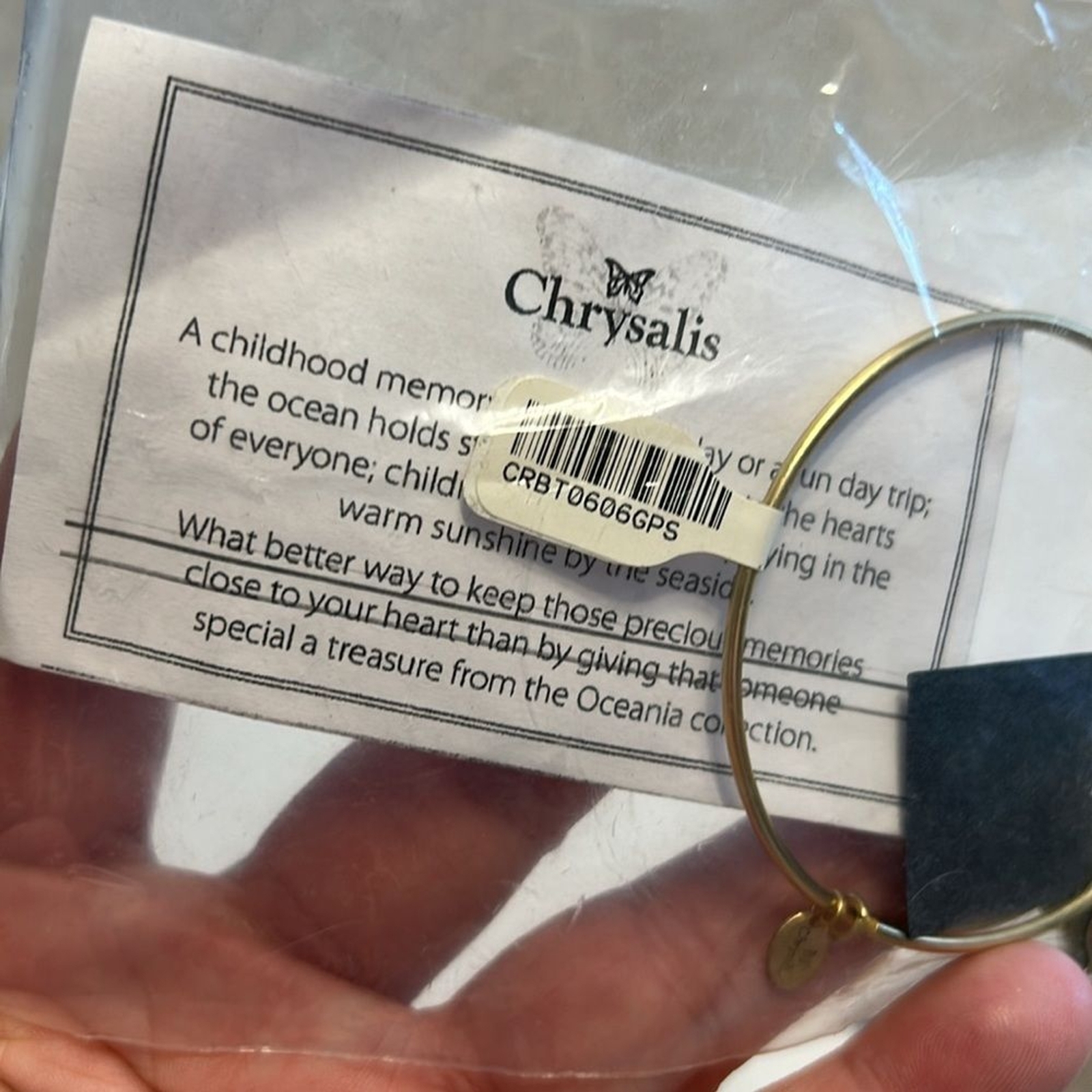 CHRYSALIS Crab Expandable Gold Stackable Bangle NWT Oceania Collection