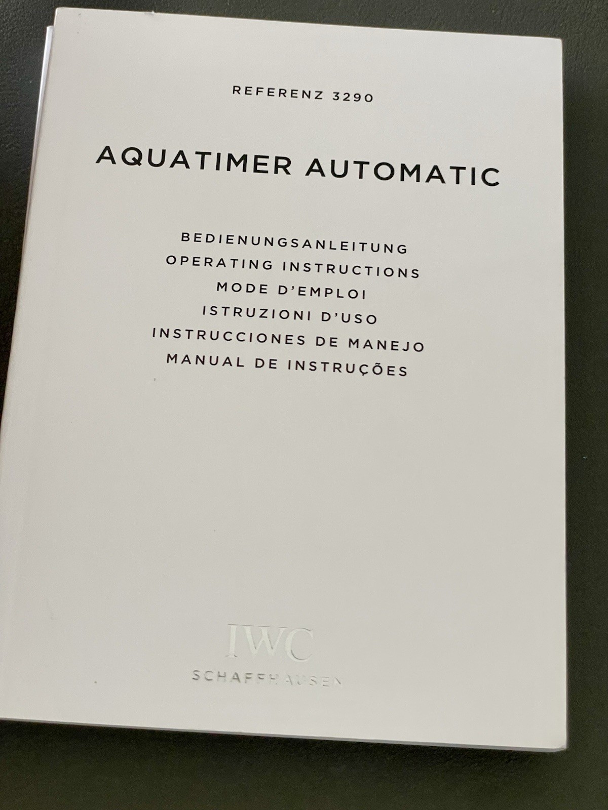 IWC Ref 3290 Aquatimer Auto. Ed. Expedition Jacques-Yves Cousteau Watch