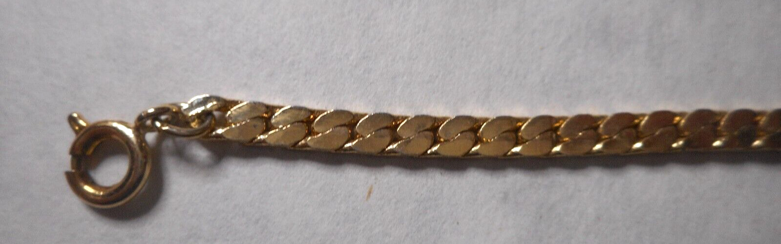 Gold Overlay Unisex Miami Cuban Curb Link 6 1/2-7 Inch Length Costume Basic