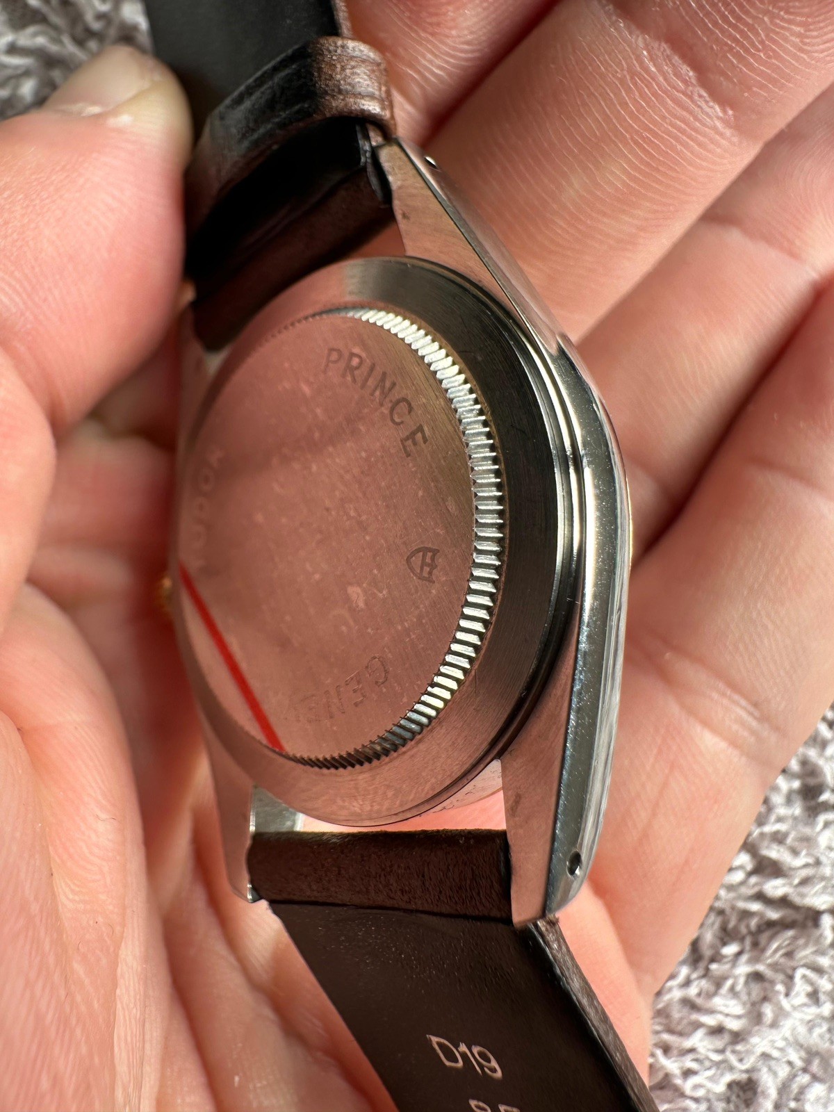 Tudor prince date mint condition amazing dial ref 74033 on leather strap