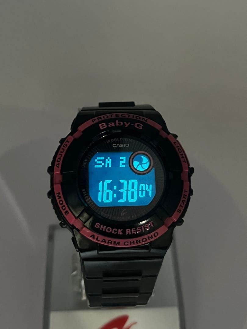 CASIO Baby-G BGD-120, reverse LCD display, battery replaced, excellent condition