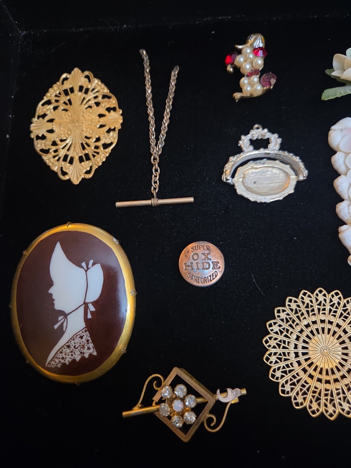 Antique Vintage Jewelry Findings Mixed Lot For Repair Restoration Junk GF