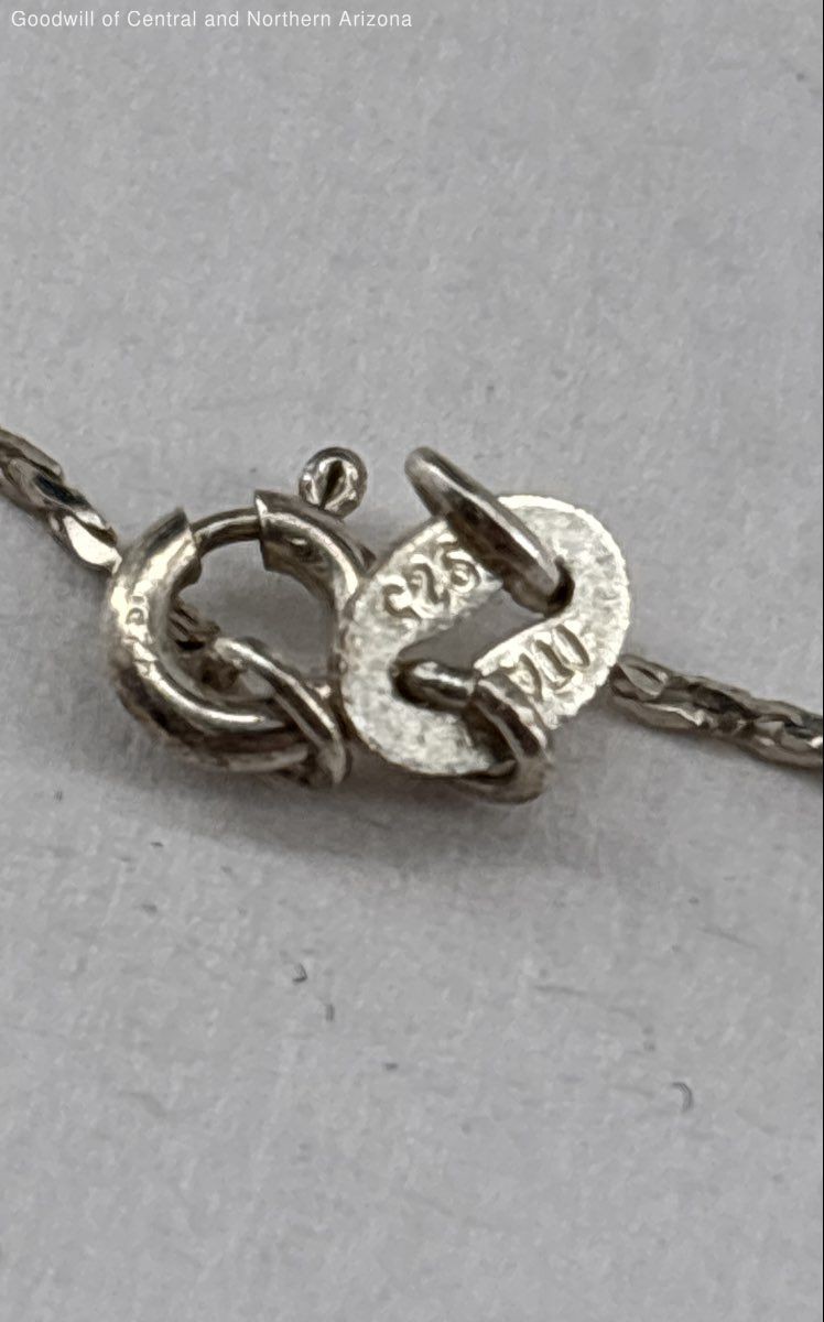 950 Sterling Silver 18″ Necklace 1.72g