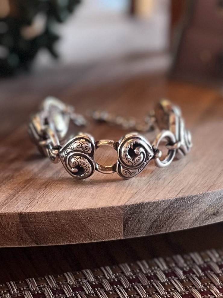 BRIGHTON Penelope Heart Bracelet Retired Design 7-8.5″
