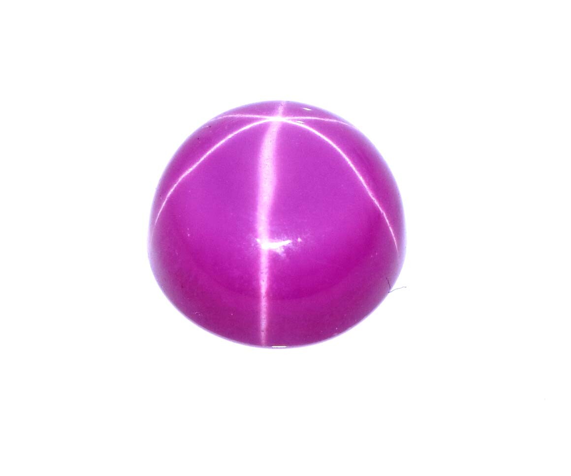 Natural 3-5 Ct Red Star Ruby Ring Size Gems 6 Rays Round Shape Certified SJ13