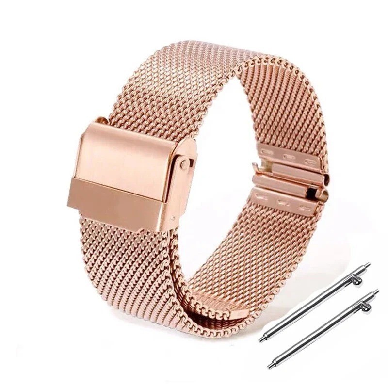 Premium Stainless Steel Milanese Mesh Watch Band Strap 12/14/16/18/20/22/24mm