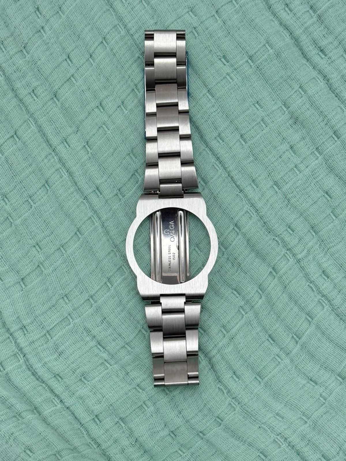Omega dynamic Geneve complete stainless steel strap bracelet with ring