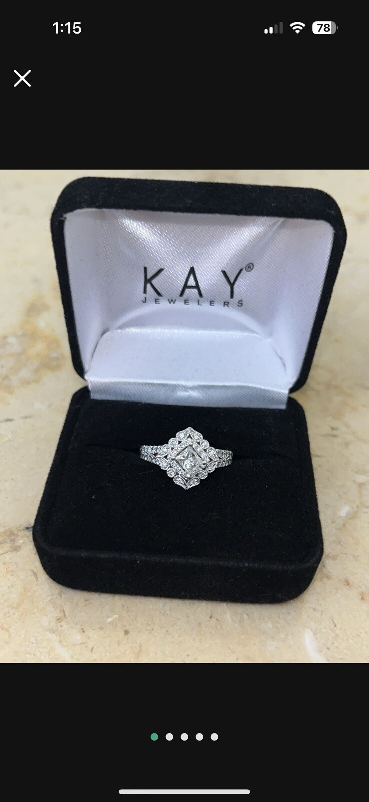 Beautiful Kay Jewelers Diamond Engagement Ring 2ct Of Diamonds Brand New Size 7