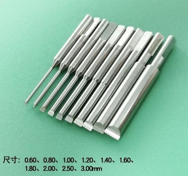 10pcs 0.6-3.0mm Anti Slip T Shaped Screwdriver Steel Blades Watch Repair Tool