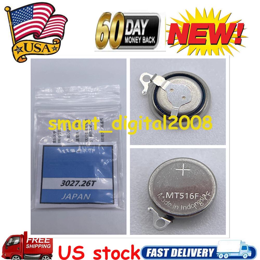 Battery MT516 MT516F 3027-26T For Capacitor Seiko Kinetic V110 V114 V115 V116