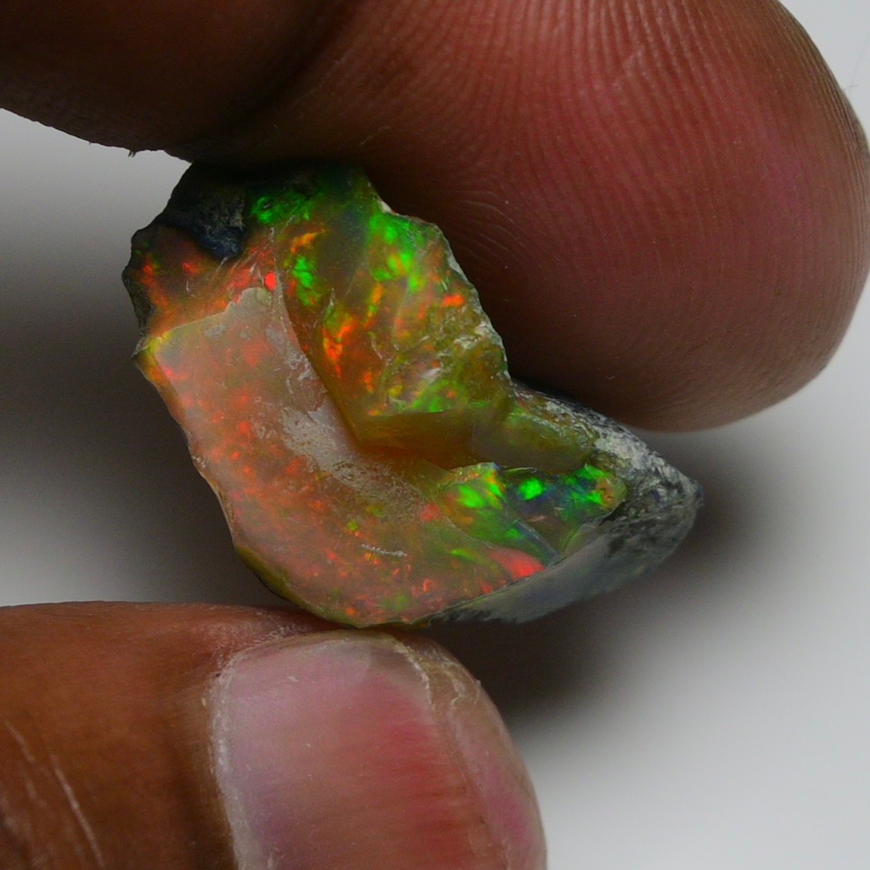 Natural Ethiopian Black Opal Rough 12.70 Ct – Ideal for Jewelry, Welo Fire Opal