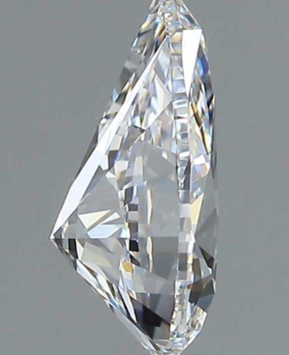 PEAR EXCELLENT CUT 0.93 CT E-F VVS2 CVD LAB GROWN LOOSE DIAMOND