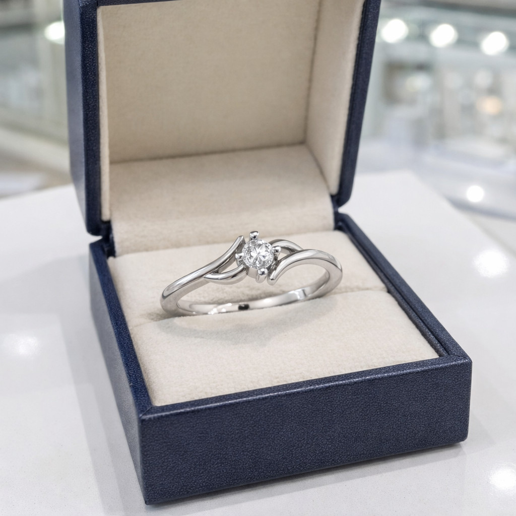 1.60 Ct Round Cut Natural Diamond Wedding Ring 14K White Gold Size 8