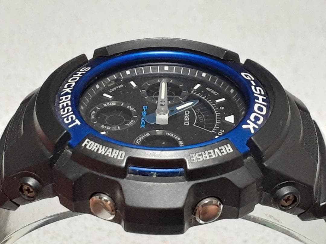 [Battery replaced, working condition] Casio G-SHOCK AW-591 Blue Analog-Digital W