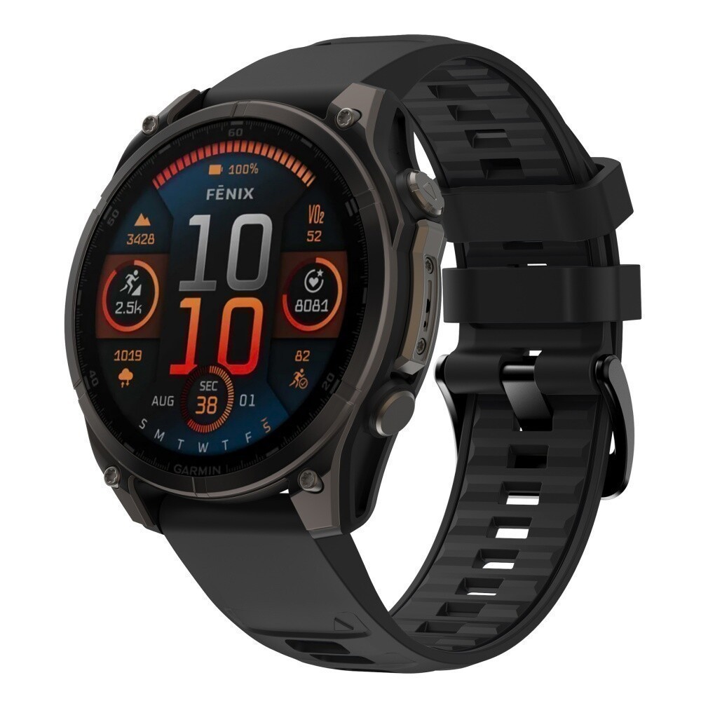 QuickFit Watch Band For Garmin Fenix 8 E 7 7X 6 6X Pro 5 5X Solar Silicone Strap