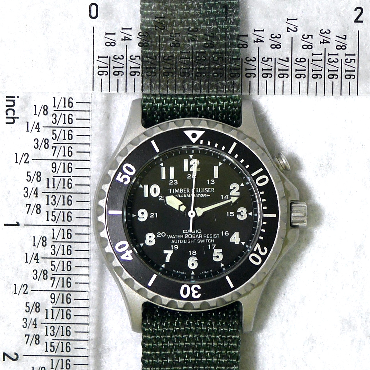 CASIO TIMBER CRUISER TIC-3 Backlight Luminous Men’s Field Watch 1995 Japan