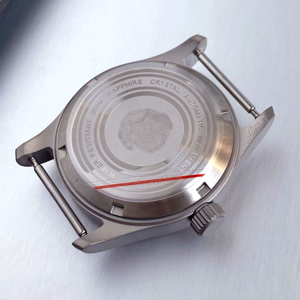 20ATM Titanium/Stainless steel 36mm Pilot Sapphire Watch Case For NH35 ETA2824