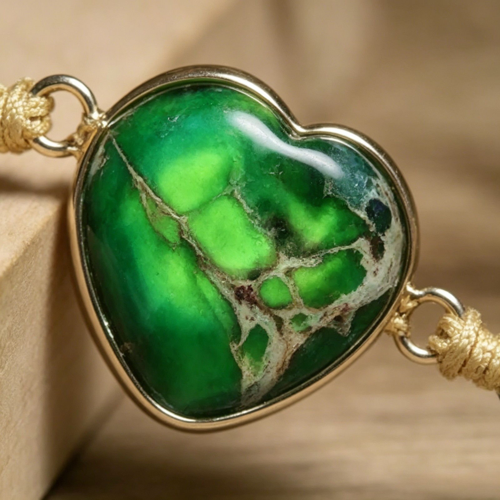 Green Heart Bracelet