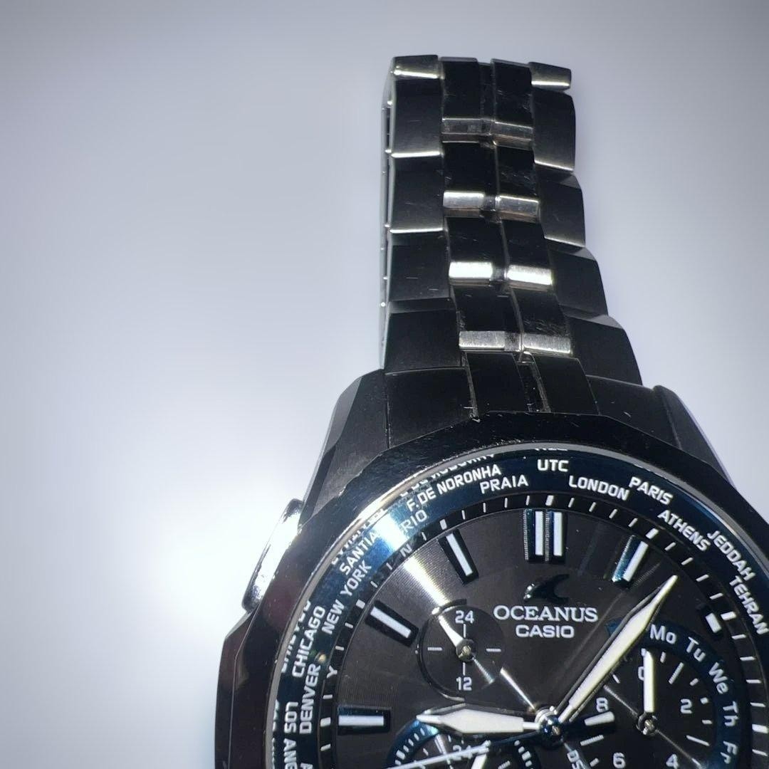 Casio Oceanus Manta OCW-S1400-1AJF Solar Atomic Multiband 6 Titanium Watch Japan