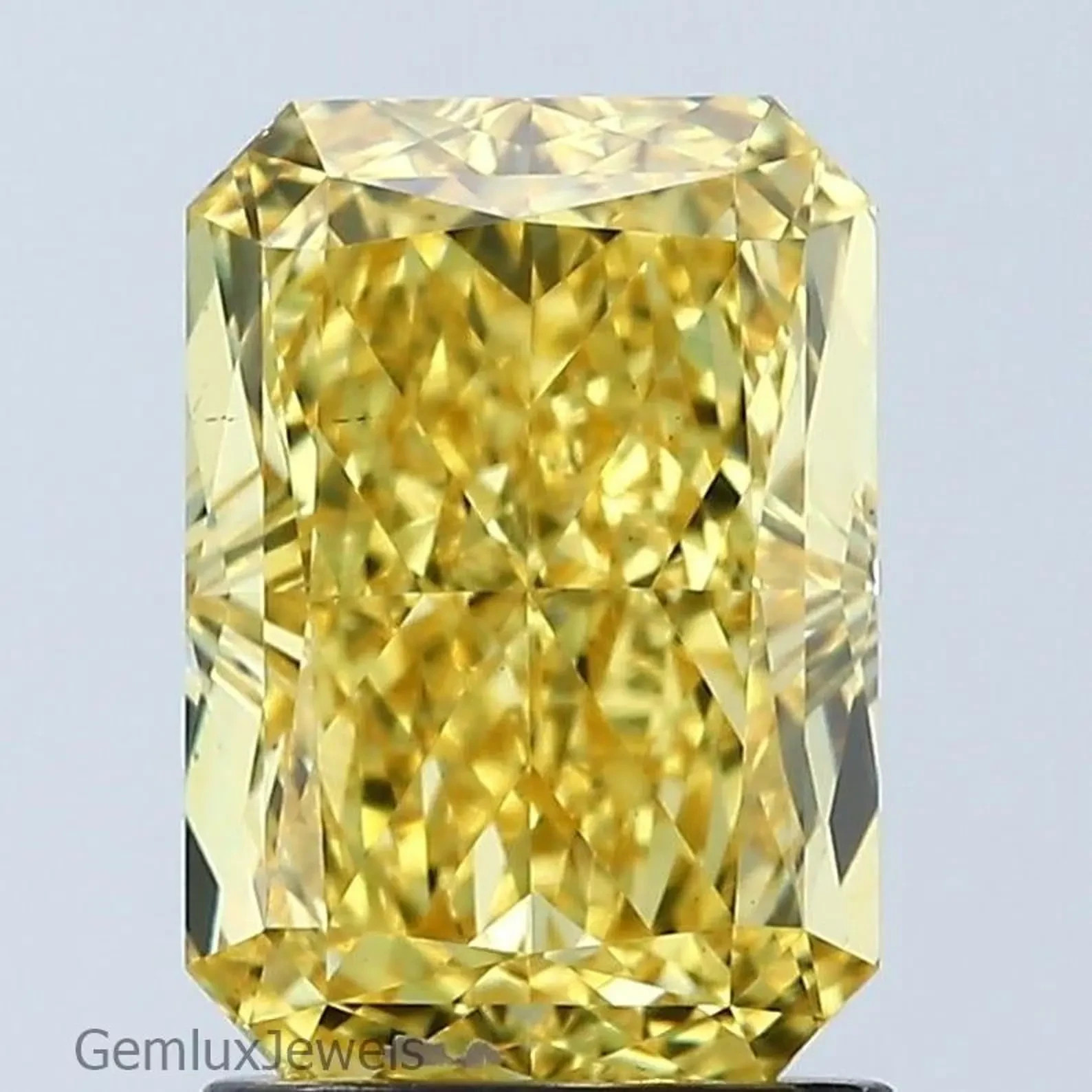 CERTIFIED 4.15 Ct Natural Yellow Diamond Radiant Cut LOOSE VVS1/ 10.7 mm