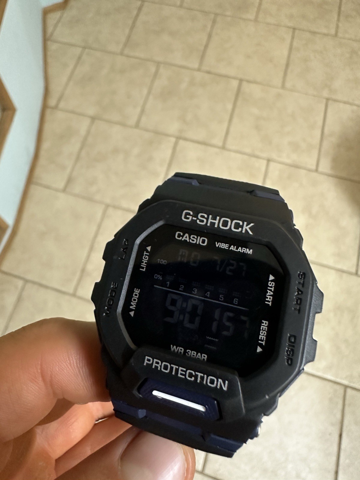 Casio G-Shock GBD-200-1 Digital Watch Bluetooth, Black/blue